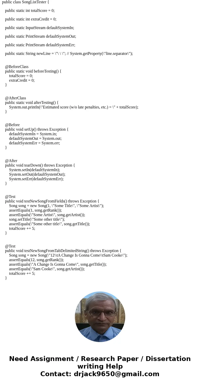 Set the Package to rockcountdown. Set the Name to Song. Uncheck \