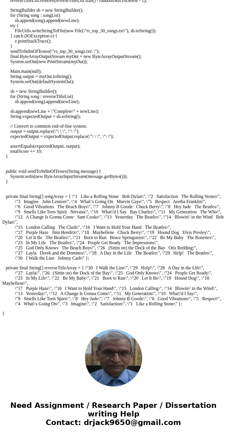 Set the Package to rockcountdown. Set the Name to Song. Uncheck \