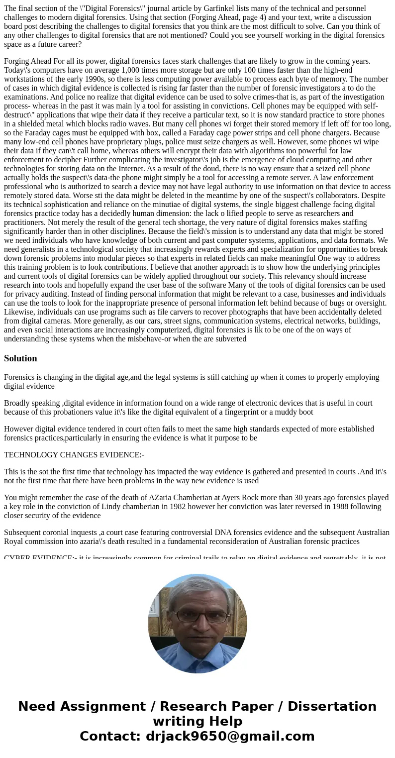 The final section of the \ The final section of the \