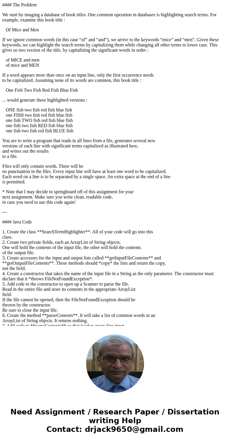 #### The Problem We start by imaging a database of book titles. One common operation in databases is highlighting search terms. For example, examine this book t #### The Problem We start by imaging a database of book titles. One common operation in databases is highlighting search terms. For example, examine this book t