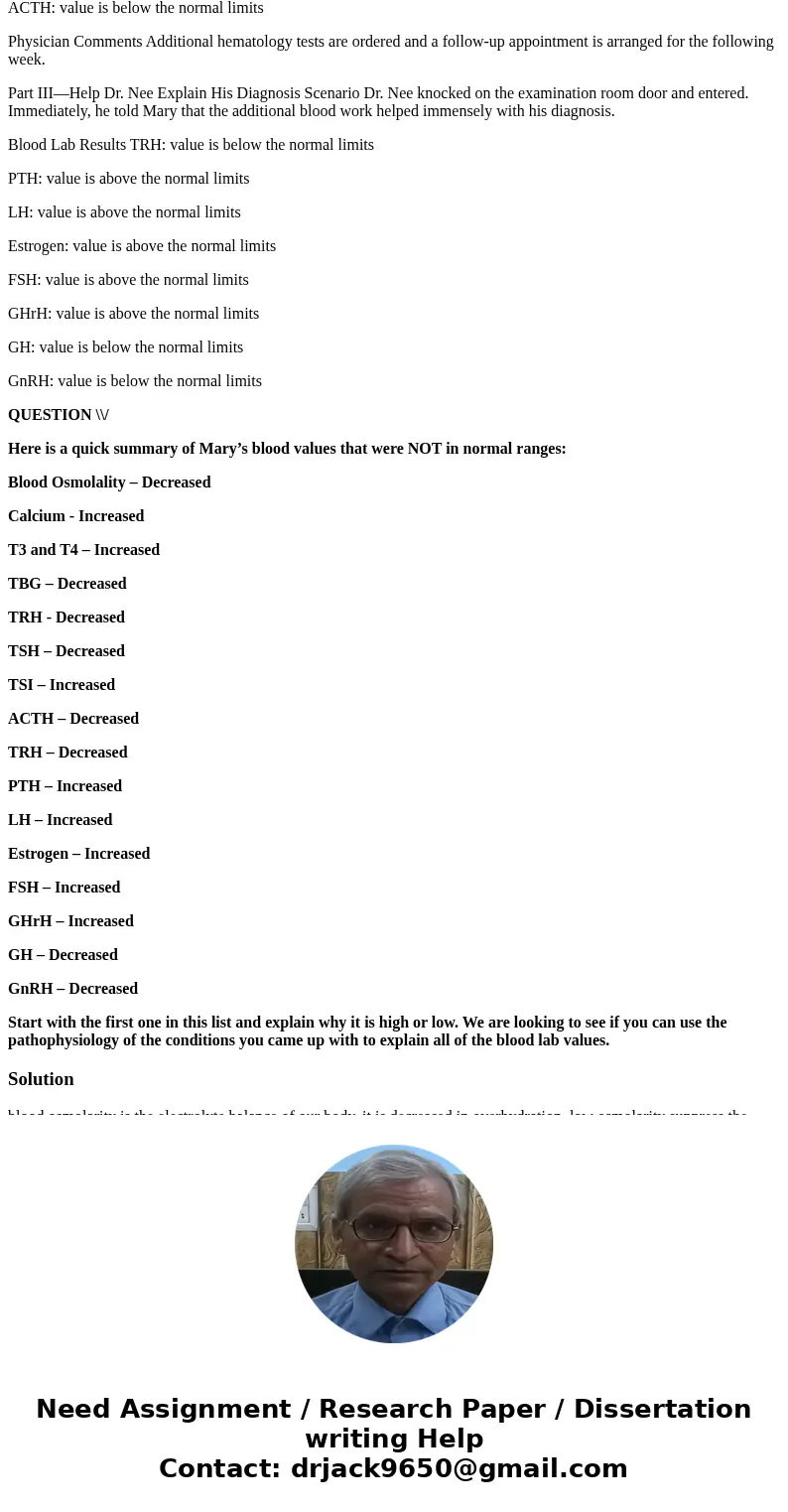 The question that needs answering is at the bottom, most of what is here is just for the info needed to answer it Part I—Trouble Sleeping Prompts an Urgent Doct The question that needs answering is at the bottom, most of what is here is just for the info needed to answer it Part I—Trouble Sleeping Prompts an Urgent Doct