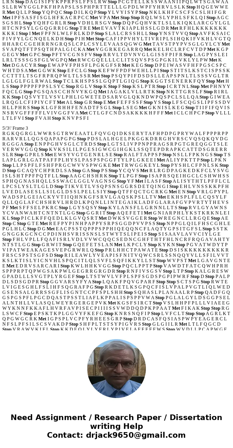 Translate 5\'3\' Frame 1 N A G S R G G A S G G G R E L G G R R Q H C F K L A K L T R A R G I L R S I P T R G H G T G P C F P L L G P R E P G S A F C R V P R P P Translate 5\'3\' Frame 1 N A G S R G G A S G G G R E L G G R R Q H C F K L A K L T R A R G I L R S I P T R G H G T G P C F P L L G P R E P G S A F C R V P R P P