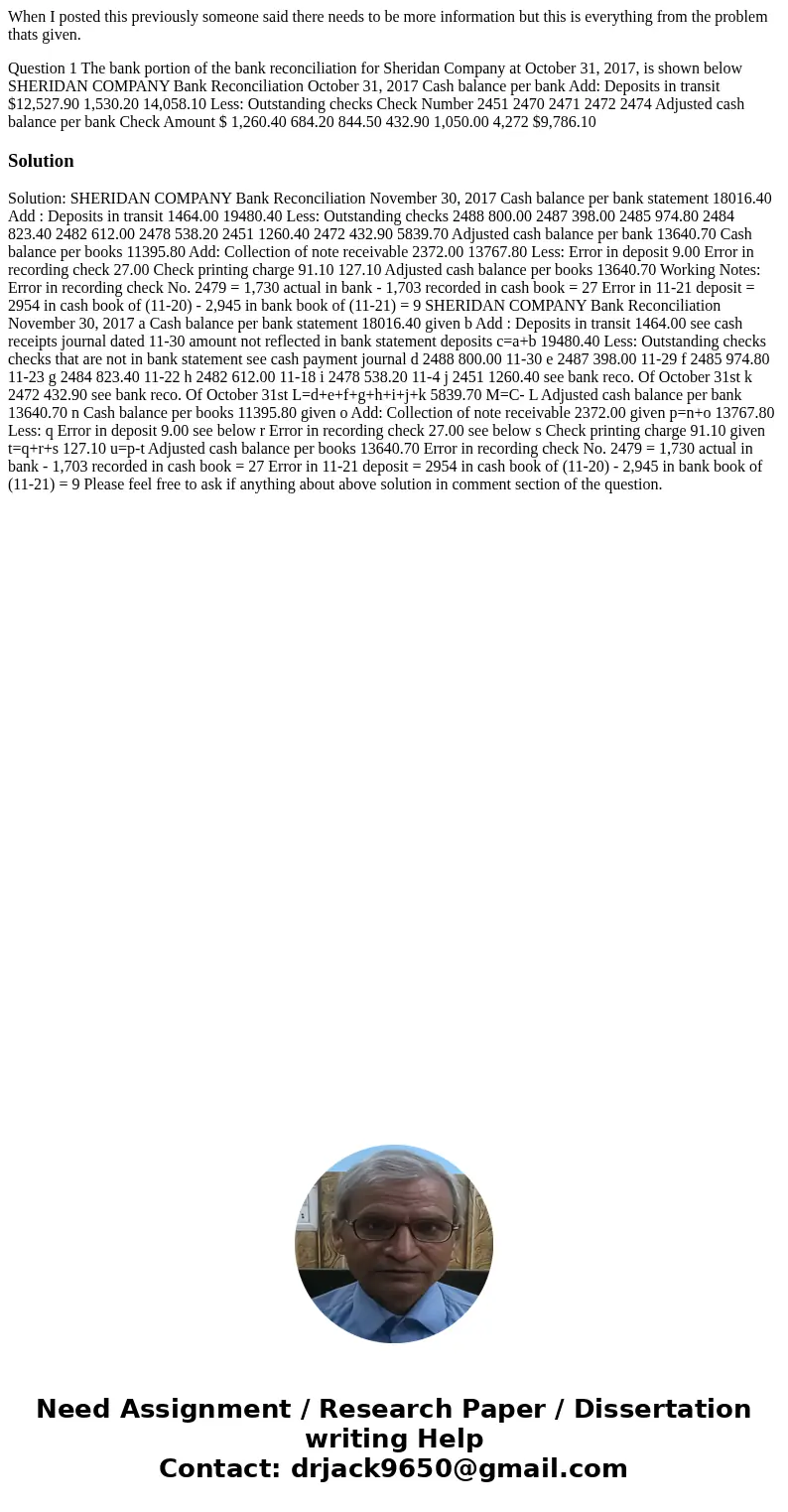 When I posted this previously someone said there needs to be more information but this is everything from the problem thats given. Question 1 The bank portion o When I posted this previously someone said there needs to be more information but this is everything from the problem thats given. Question 1 The bank portion o
