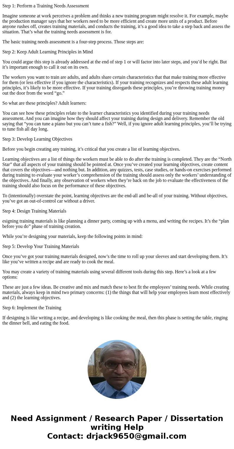 Why are training objectives so critical to effective training and to course design? Be sure to discuss how are they relevant to instructors, learners, and cours Why are training objectives so critical to effective training and to course design? Be sure to discuss how are they relevant to instructors, learners, and cours