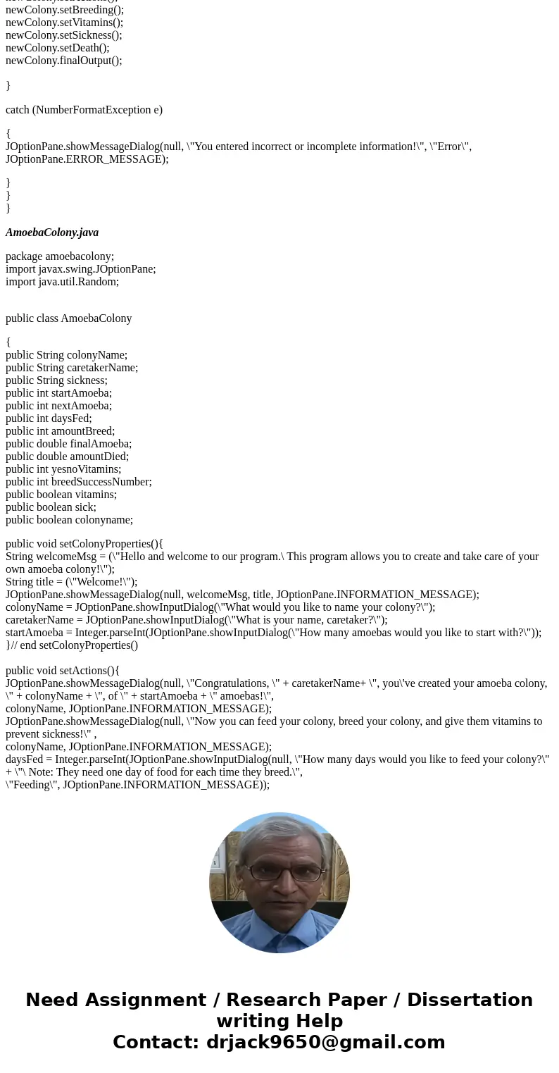 Write a program Your little sister has decided that she wants a pet. You love animals and want to further engender her love of animals, but, well, her last pet, Write a program Your little sister has decided that she wants a pet. You love animals and want to further engender her love of animals, but, well, her last pet,