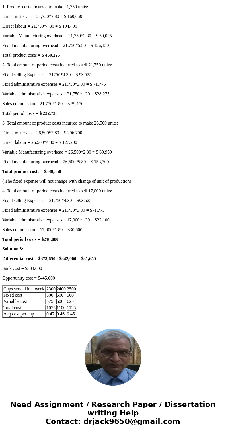 $500 and the variable cost actvity SolutionSolution 1: a. b. As the average cost per cup of coffee decreases, the number of cups of coffee served in a week inc  $500 and the variable cost actvity SolutionSolution 1: a. b. As the average cost per cup of coffee decreases, the number of cups of coffee served in a week inc