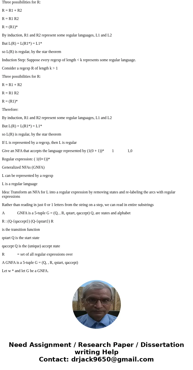 Assuming = {0, 1}, design a regular expression that generates the language L = {w | every third position contains a ‘0’}.Solutionassume = {0,1}{ w | w has lengt Assuming = {0, 1}, design a regular expression that generates the language L = {w | every third position contains a ‘0’}.Solutionassume = {0,1}{ w | w has lengt