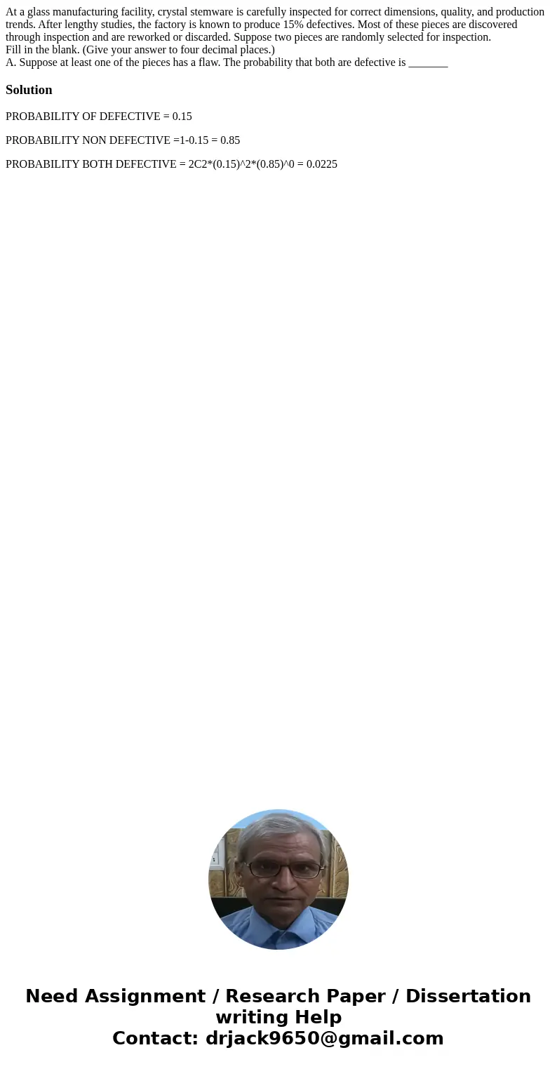 At a glass manufacturing facility, crystal stemware is carefully inspected for correct dimensions, quality, and production trends. After lengthy studies, the fa At a glass manufacturing facility, crystal stemware is carefully inspected for correct dimensions, quality, and production trends. After lengthy studies, the fa