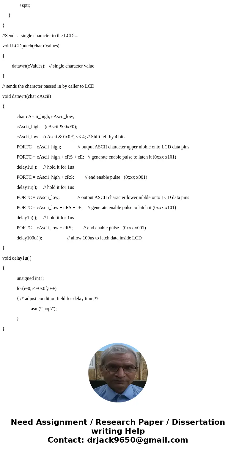 Combine the keypad and LCD codes in compliance to the following requirements: your last name to appear on LCD row 1, your last name to appear on row 2, and on r Combine the keypad and LCD codes in compliance to the following requirements: your last name to appear on LCD row 1, your last name to appear on row 2, and on r