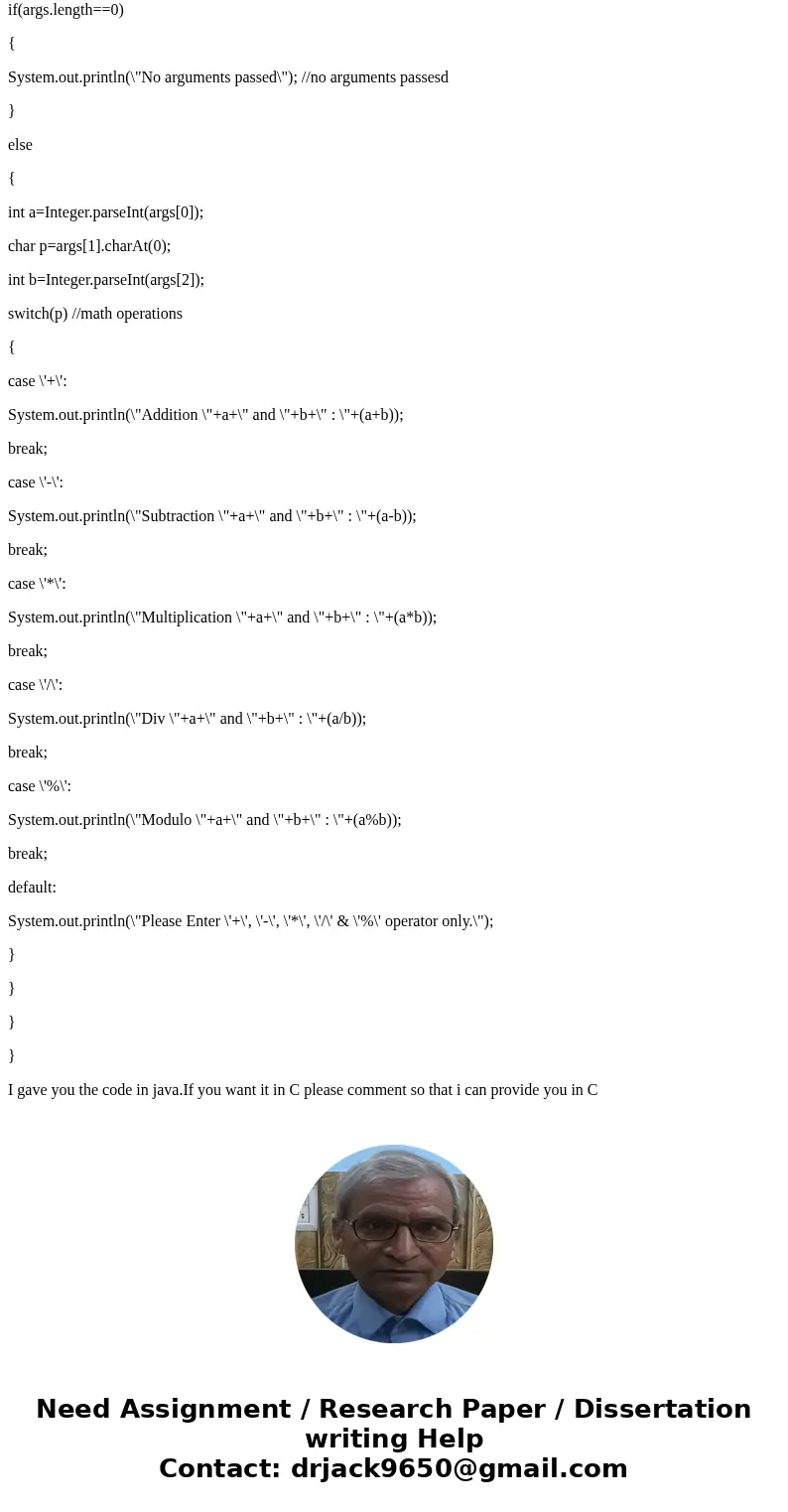 Could someone please solve this Eclipse Calculator problem for me? Thanks! Write a program that reads in an operator and two operands, performs the operation, a Could someone please solve this Eclipse Calculator problem for me? Thanks! Write a program that reads in an operator and two operands, performs the operation, a