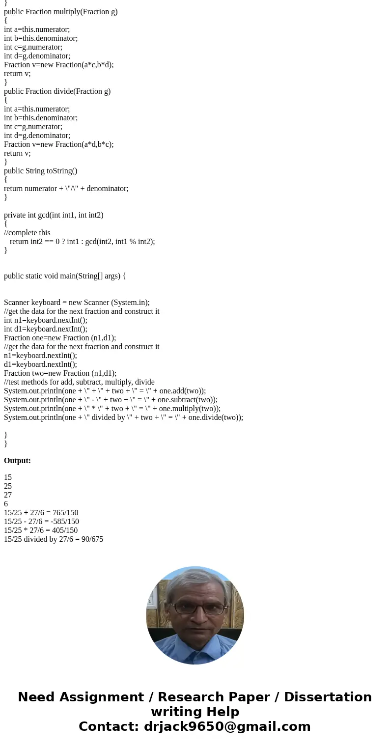 Define a class for a type called Fraction. This class is used to represent a ratio of two integers. Include mutator functions that allow the user to set and get Define a class for a type called Fraction. This class is used to represent a ratio of two integers. Include mutator functions that allow the user to set and get
