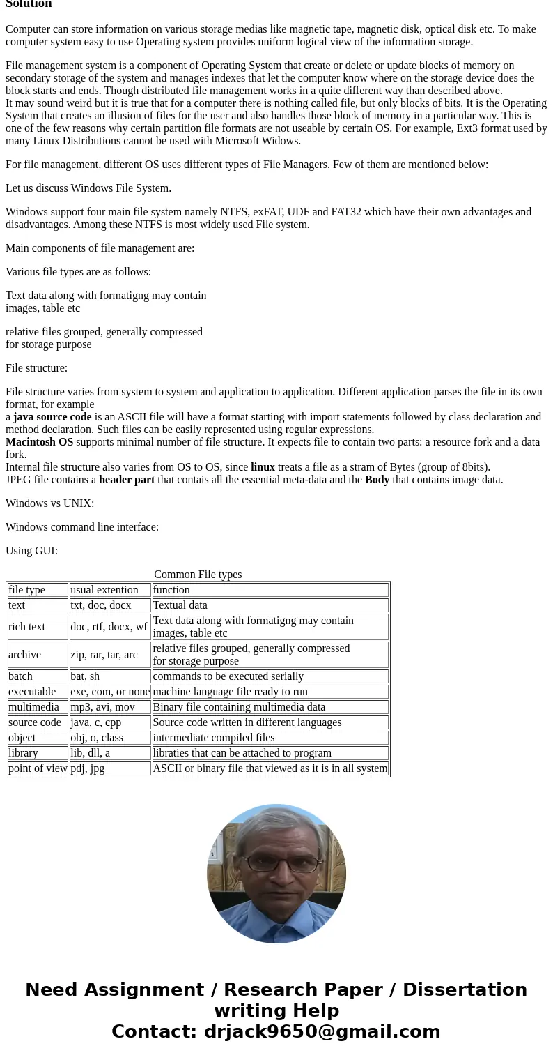 Discuss file management, which is the concept of how one would physically manage folders and files. Select an operating system, such as Windows, Linux, or MacOS Discuss file management, which is the concept of how one would physically manage folders and files. Select an operating system, such as Windows, Linux, or MacOS