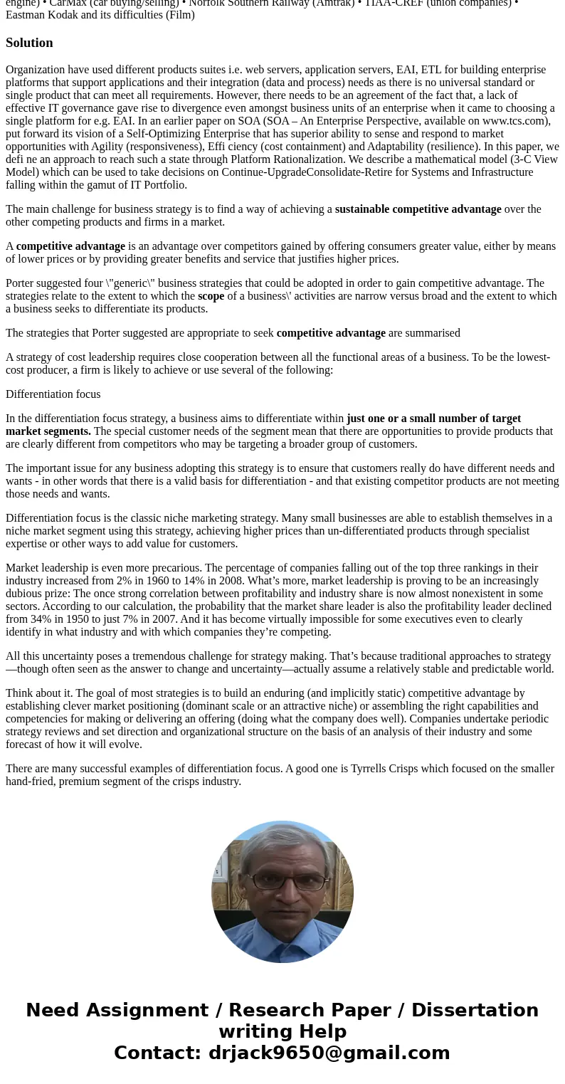 Discuss Information Systems for four companies in terms of: 1) How is it done? (Platform, infrastructure, architecture, etc.) 2) Problems (What problems do they Discuss Information Systems for four companies in terms of: 1) How is it done? (Platform, infrastructure, architecture, etc.) 2) Problems (What problems do they