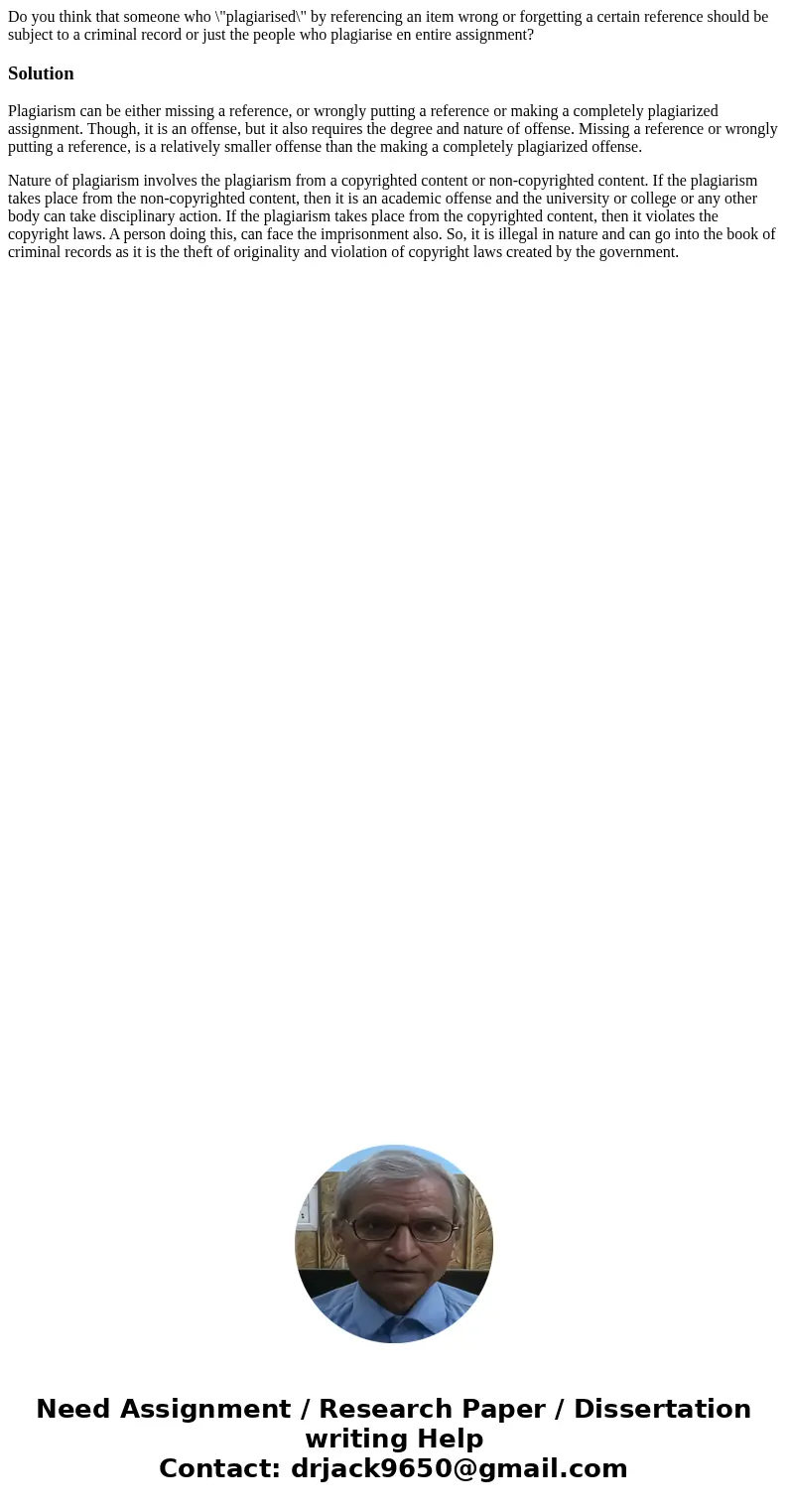 Do you think that someone who \ Do you think that someone who \