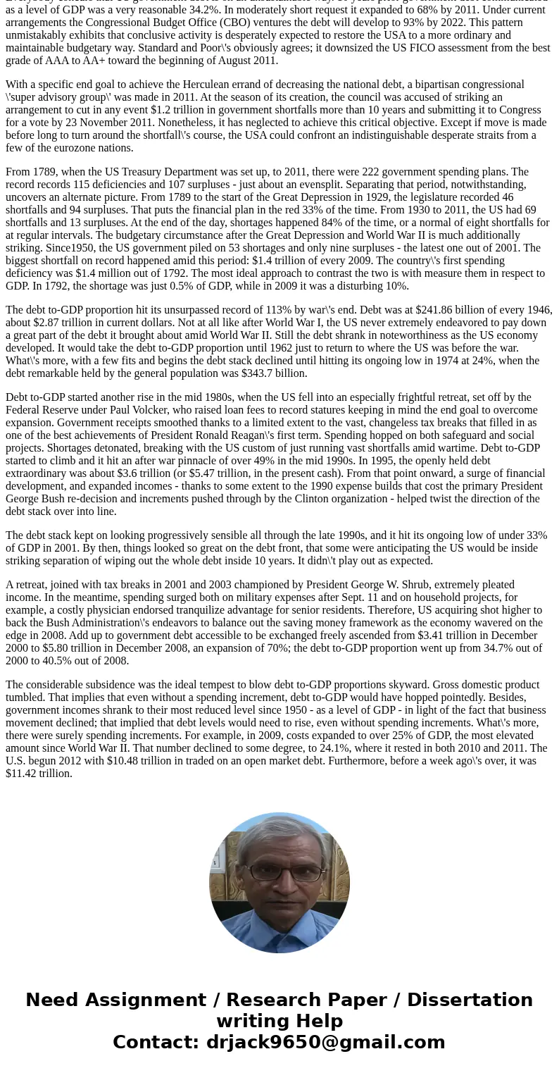 Explain why have there been more deficits than surpluses in the United States since World War II. (Use historical periods described in your textbook to support  Explain why have there been more deficits than surpluses in the United States since World War II. (Use historical periods described in your textbook to support
