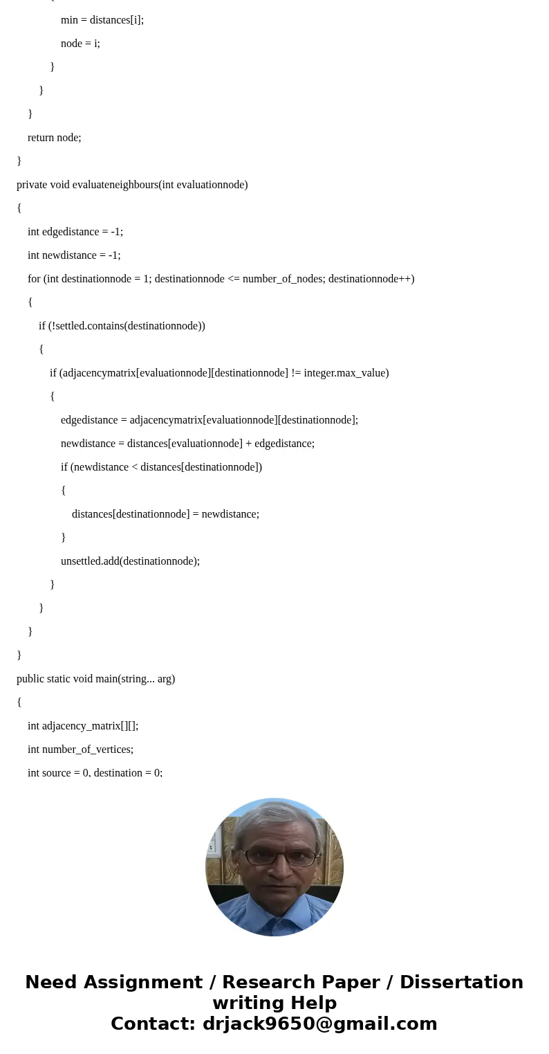 Finish the ShortestPath function implementing algorithm to compute the shortest (i.e. lowest weight) path between two vertices of an edge-weighted graph. Must i Finish the ShortestPath function implementing algorithm to compute the shortest (i.e. lowest weight) path between two vertices of an edge-weighted graph. Must i