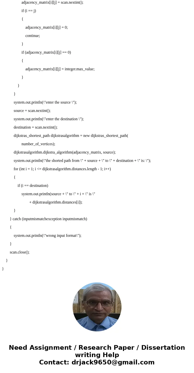 Finish the ShortestPath function implementing algorithm to compute the shortest (i.e. lowest weight) path between two vertices of an edge-weighted graph. Must i Finish the ShortestPath function implementing algorithm to compute the shortest (i.e. lowest weight) path between two vertices of an edge-weighted graph. Must i