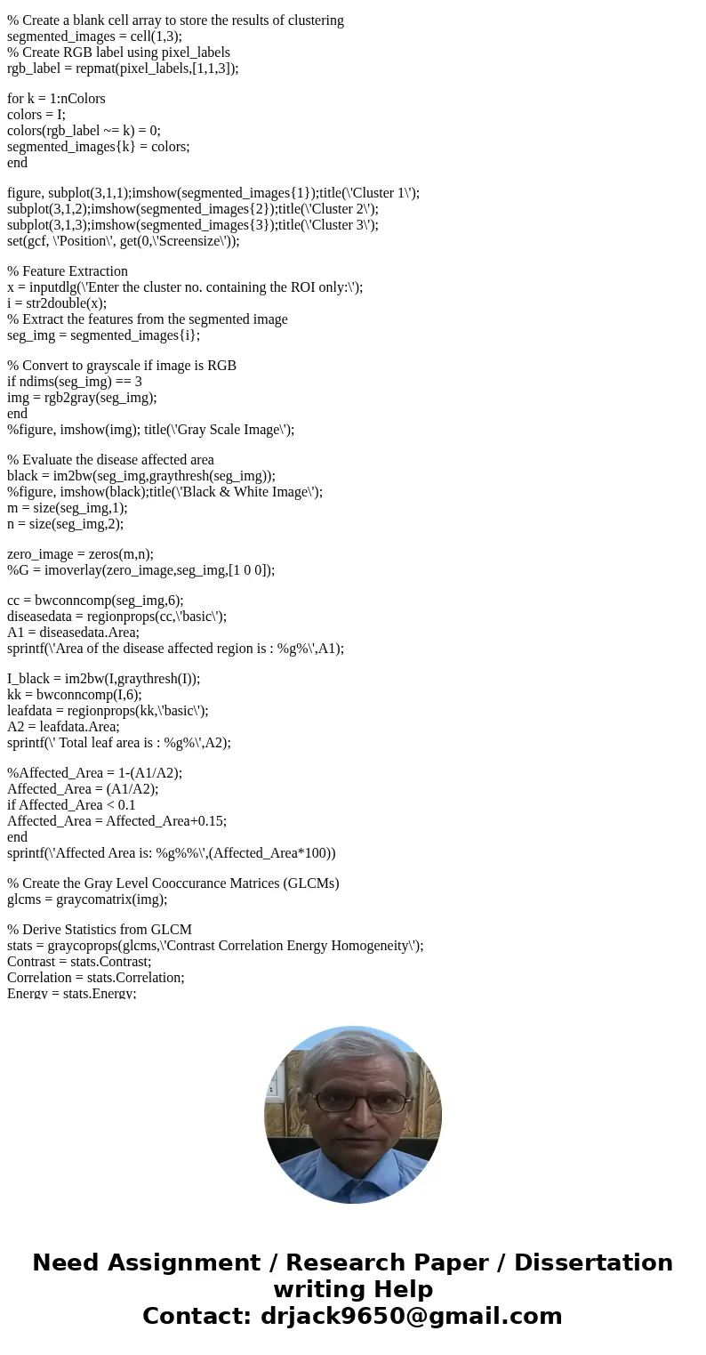 I am doing term paper of leaf infection detection in matlab please help me writing and give me the references and the complete MATLAB code.SolutionReference Pap I am doing term paper of leaf infection detection in matlab please help me writing and give me the references and the complete MATLAB code.SolutionReference Pap