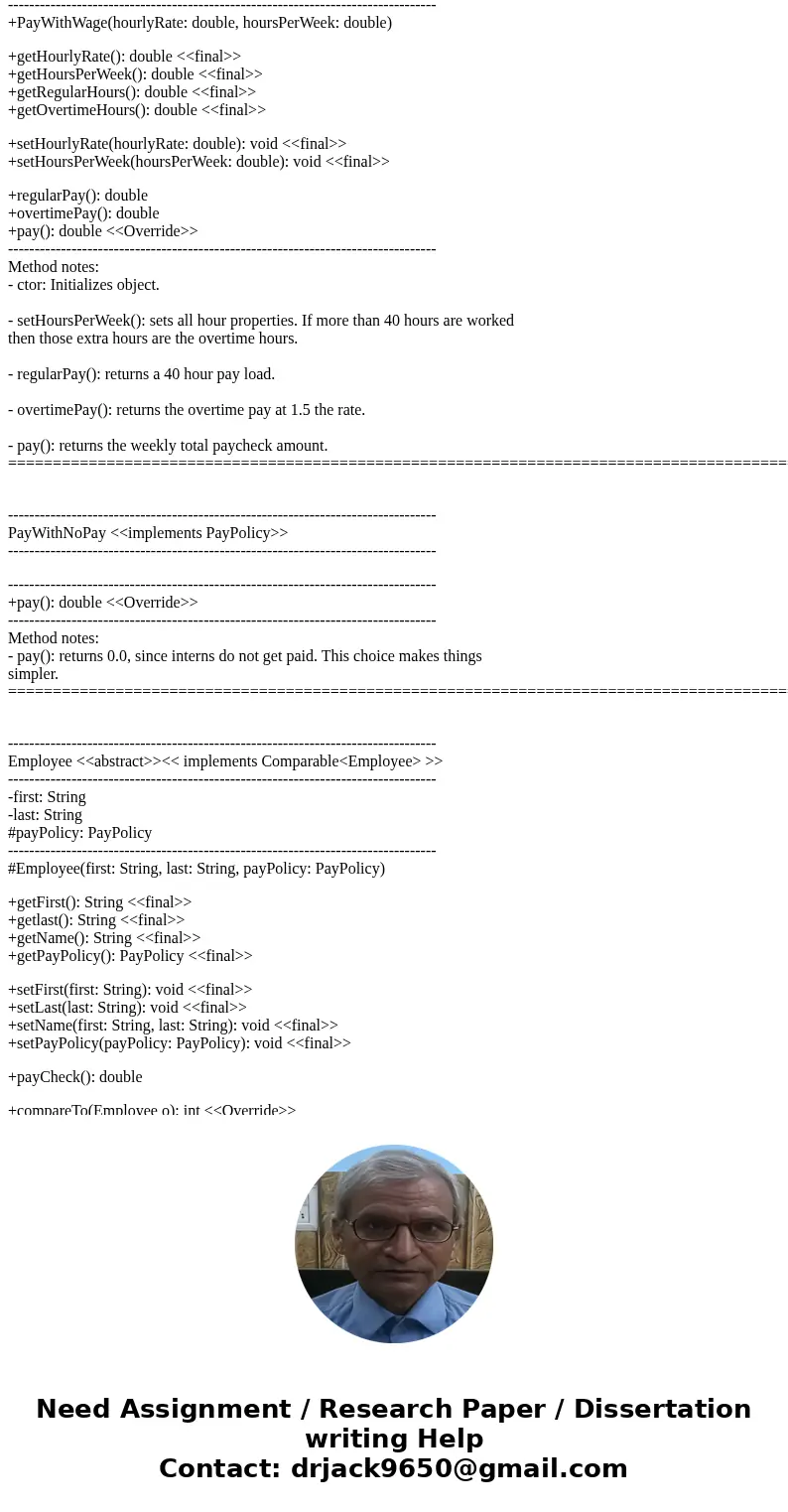 I am having trouble with creating the payCheck() method in the employee class. Can someone please help with me? Objectives: - To understand the effectiveness of I am having trouble with creating the payCheck() method in the employee class. Can someone please help with me? Objectives: - To understand the effectiveness of