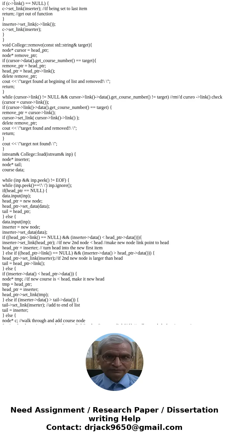 I need help with my c++ program. Everything compiles perfectly fine but when I run the program and try to add a course, I get a segment fault error and i cant f I need help with my c++ program. Everything compiles perfectly fine but when I run the program and try to add a course, I get a segment fault error and i cant f
