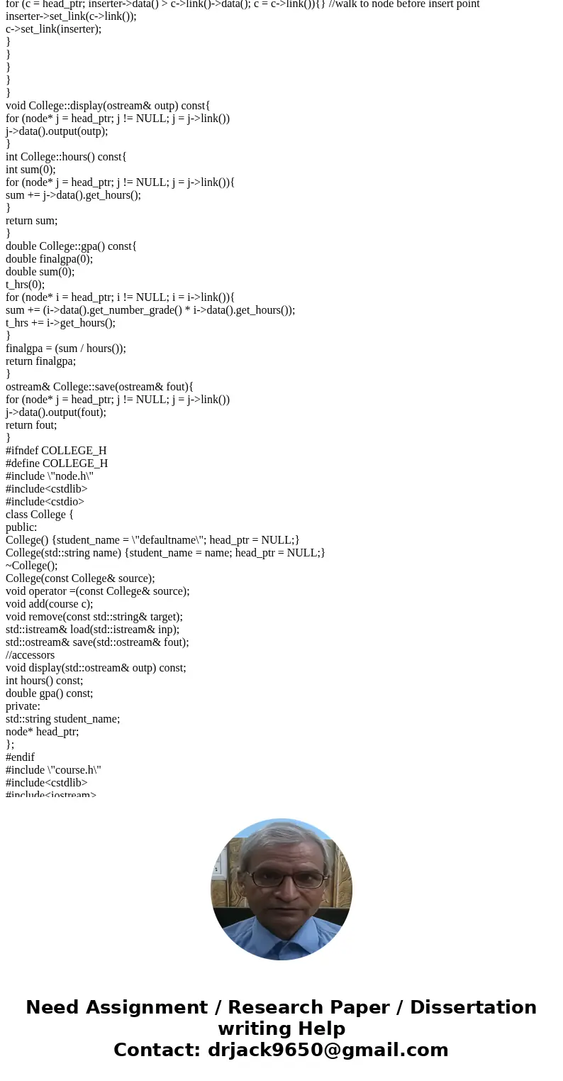 I need help with my c++ program. Everything compiles perfectly fine but when I run the program and try to add a course, I get a segment fault error and i cant f I need help with my c++ program. Everything compiles perfectly fine but when I run the program and try to add a course, I get a segment fault error and i cant f