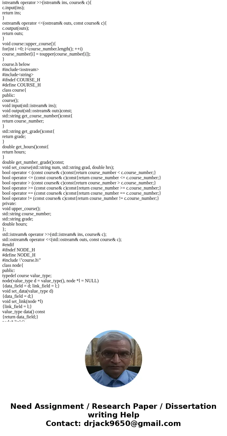 I need help with my c++ program. Everything compiles perfectly fine but when I run the program and try to add a course, I get a segment fault error and i cant f I need help with my c++ program. Everything compiles perfectly fine but when I run the program and try to add a course, I get a segment fault error and i cant f