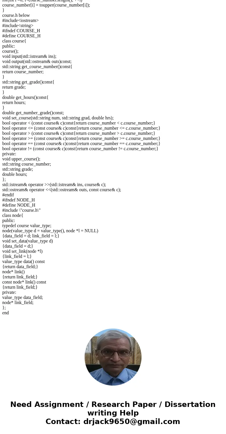 I need help with my c++ program. Everything compiles perfectly fine but when I run the program and try to add a course, I get a segment fault error and i cant f I need help with my c++ program. Everything compiles perfectly fine but when I run the program and try to add a course, I get a segment fault error and i cant f