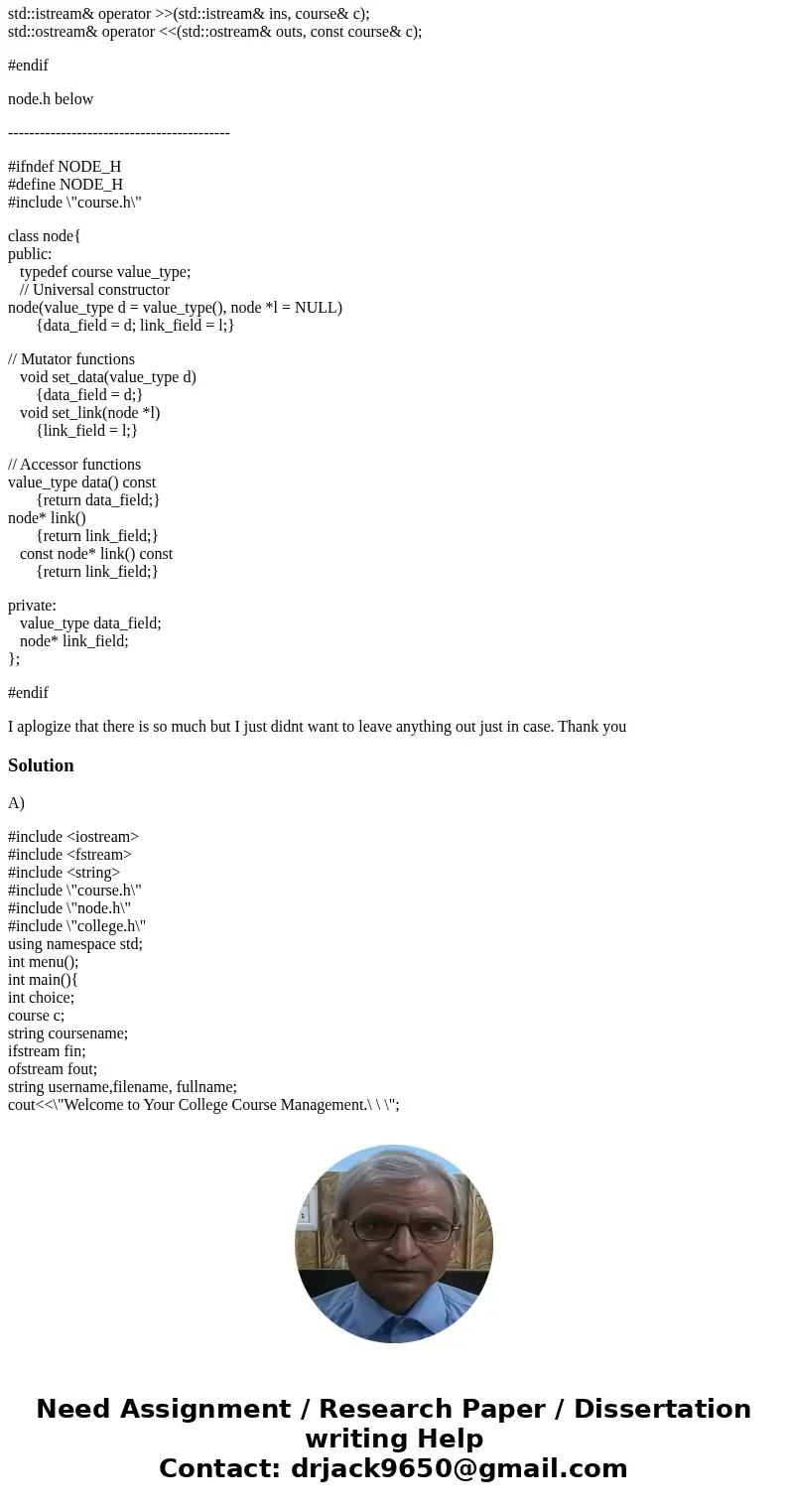 I need help with my c++ program. Everything compiles perfectly fine but when I run the program and try to add a course, I get a segment fault error and i cant f I need help with my c++ program. Everything compiles perfectly fine but when I run the program and try to add a course, I get a segment fault error and i cant f