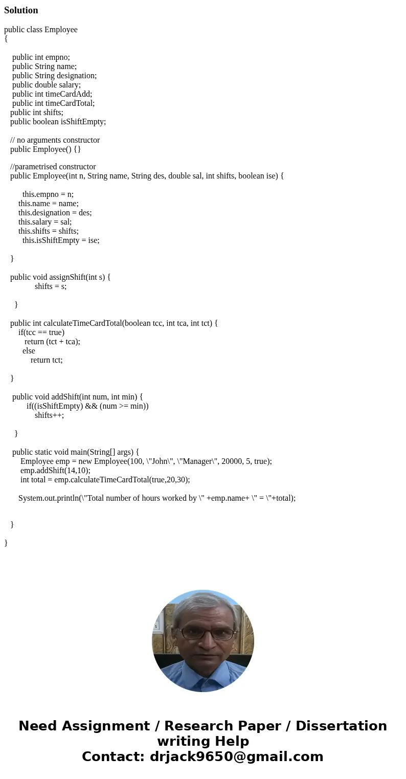 I would greatly appreciate any help you can provide. Thank you very much. Write a java class(es) with methods to manage employment for a small bakery. All class