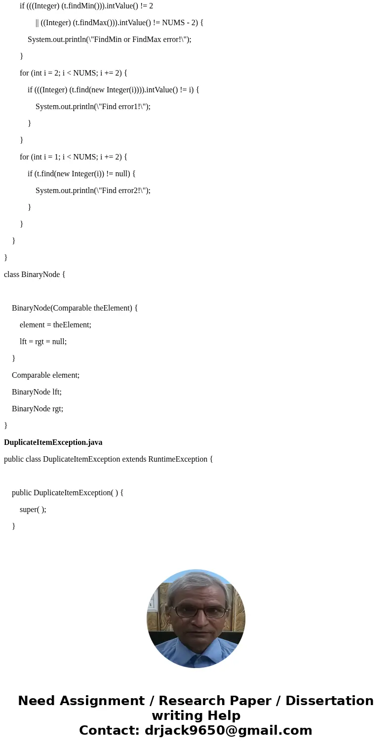 Need code in Java. Need help writing the code for unbalanced() binary search tree. ------------------------------- Here\'s my balanced. public void balance() {  Need code in Java. Need help writing the code for unbalanced() binary search tree. ------------------------------- Here\'s my balanced. public void balance() {