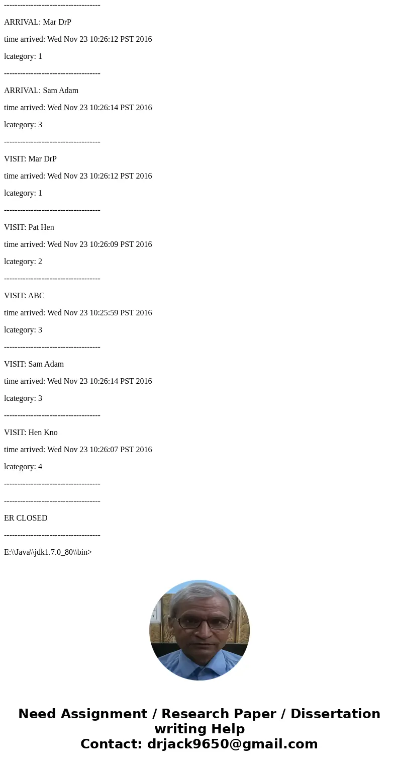 Objective: Min-heap queue with customized comparator Hospital emergency room assign patient priority base on symptom of the patient. Each patient receives an id Objective: Min-heap queue with customized comparator Hospital emergency room assign patient priority base on symptom of the patient. Each patient receives an id