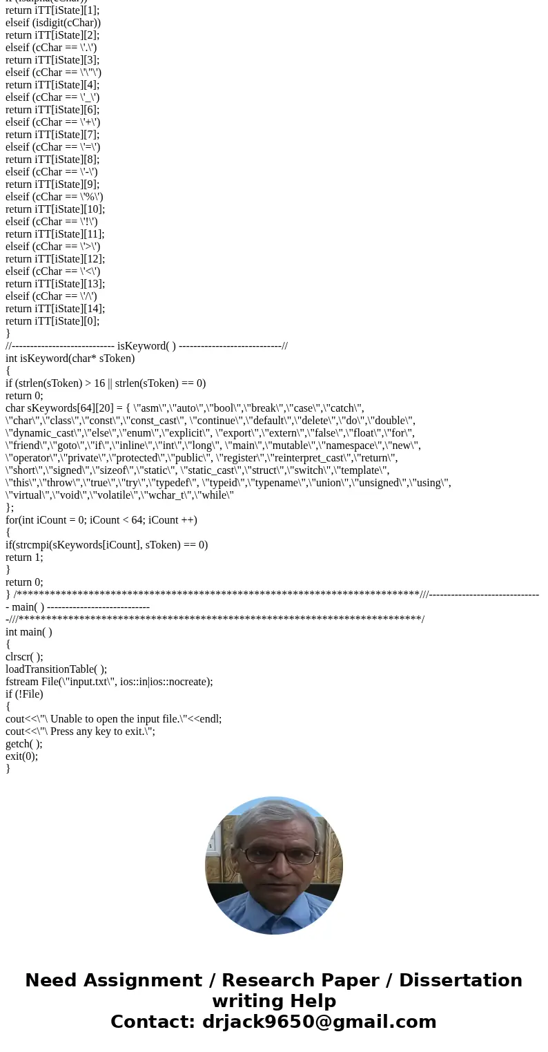 Objectives: To better understand the lexical analysis phase of program compilation Assignment: The first phase of compilation is called scanning or lexical ana  Objectives: To better understand the lexical analysis phase of program compilation Assignment: The first phase of compilation is called scanning or lexical ana