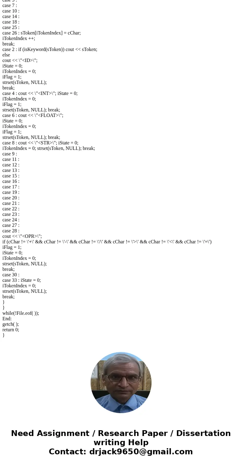 Objectives: To better understand the lexical analysis phase of program compilation Assignment: The first phase of compilation is called scanning or lexical ana  Objectives: To better understand the lexical analysis phase of program compilation Assignment: The first phase of compilation is called scanning or lexical ana