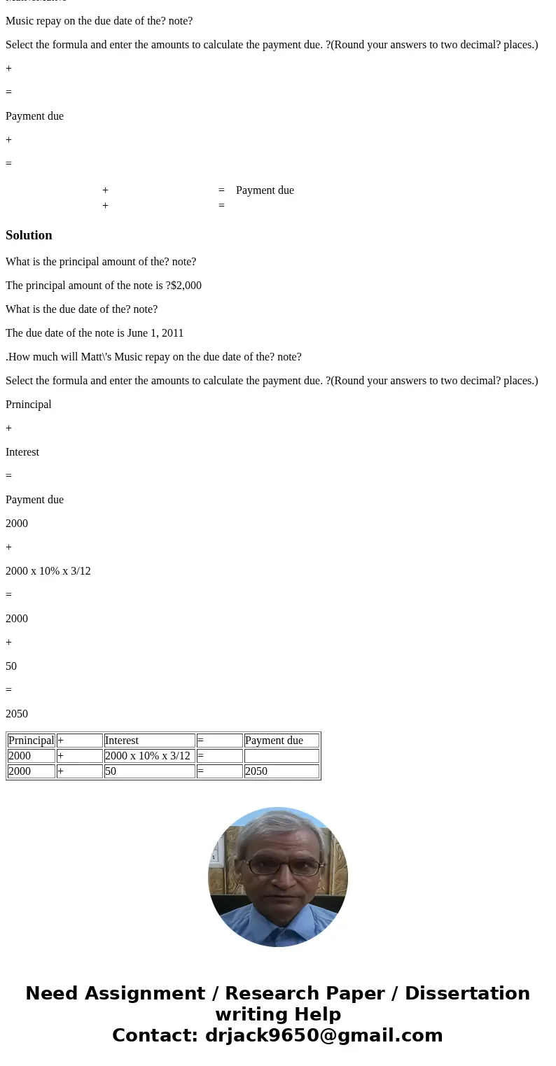 On March 1 comma 2011March 1, 2011?, Matt\'sMatt\'s Music renegotiated its overdue account balance of $ 2 comma 000$2,000 with Bargain ElectronicsBargain Electr On March 1 comma 2011March 1, 2011?, Matt\'sMatt\'s Music renegotiated its overdue account balance of $ 2 comma 000$2,000 with Bargain ElectronicsBargain Electr