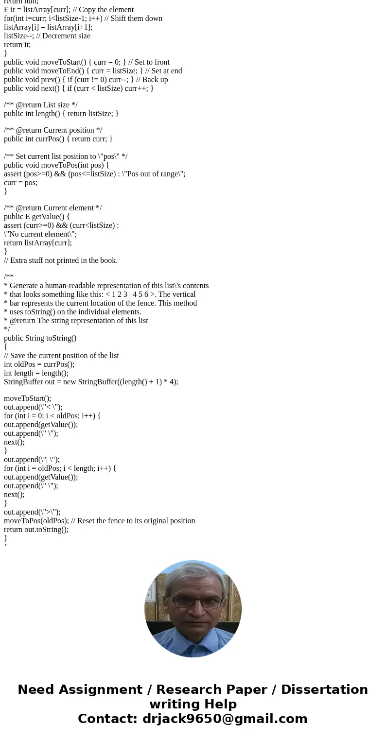 PLEASE ANSWER THE JAVA QUESTION FULLY.. DO NOT SKIP ANY OF THE SPECIFICATIONS PLEASE: Use Alist.java, List.java and ListTestExpand.java found below and Create A PLEASE ANSWER THE JAVA QUESTION FULLY.. DO NOT SKIP ANY OF THE SPECIFICATIONS PLEASE: Use Alist.java, List.java and ListTestExpand.java found below and Create A