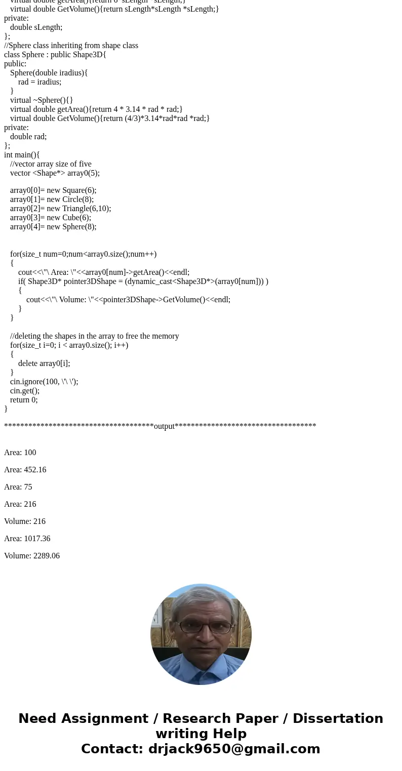 Please I need complete codes in c++ in this question Implement the following Shape class. 1. TwoDimensionalShape class provide the function getArea(), which ca  Please I need complete codes in c++ in this question Implement the following Shape class. 1. TwoDimensionalShape class provide the function getArea(), which ca