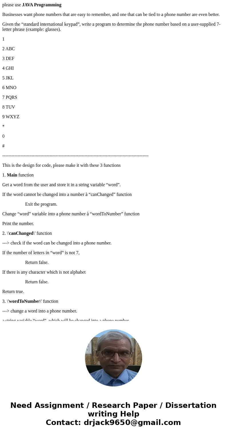 please use JAVA Programming Businesses want phone numbers that are easy to remember, and one that can be tied to a phone number are even better. Given the “stan please use JAVA Programming Businesses want phone numbers that are easy to remember, and one that can be tied to a phone number are even better. Given the “stan