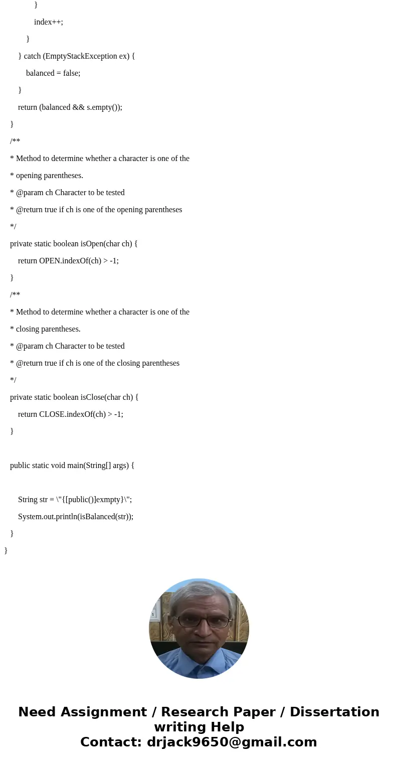 Provide a complete implementation of class LinkedStack and test it on the ParenChecker applcation (listed below). package linkedstack; import java.util.EmptySta Provide a complete implementation of class LinkedStack and test it on the ParenChecker applcation (listed below). package linkedstack; import java.util.EmptySta