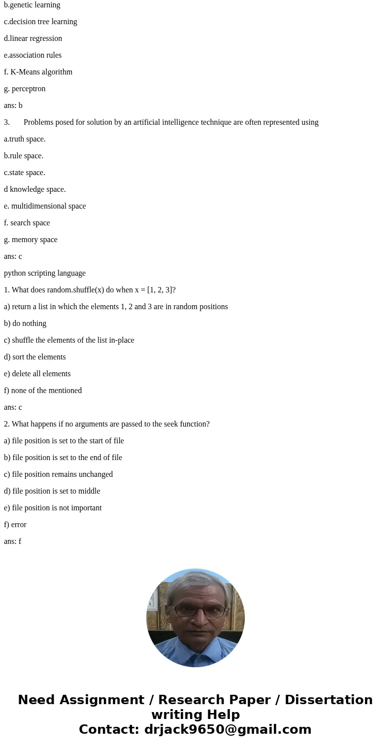 Q- write 3 questions about linear Regression, and 2 questions about python scripting language. please provide 7 answer options for EACH Question and the select  Q- write 3 questions about linear Regression, and 2 questions about python scripting language. please provide 7 answer options for EACH Question and the select