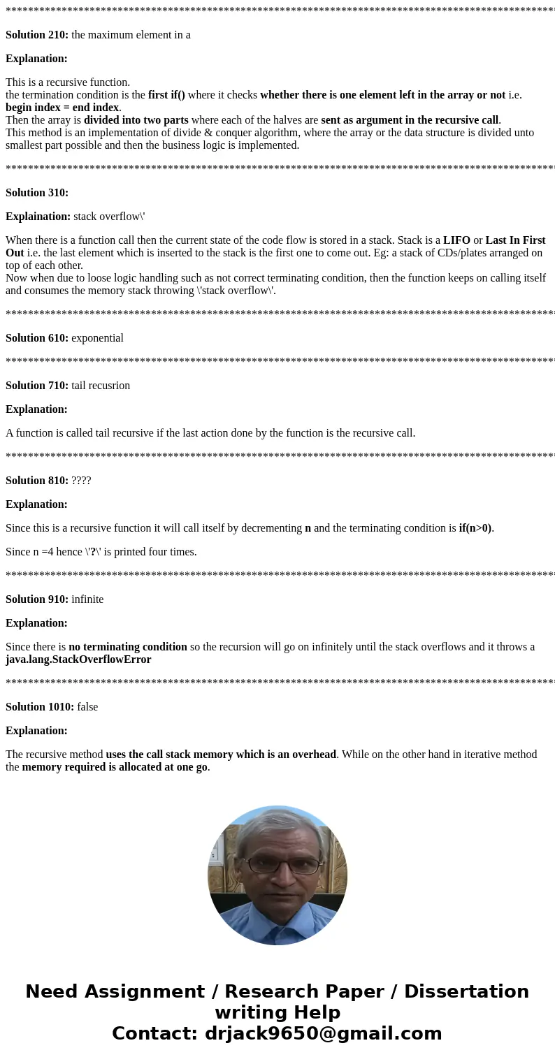 Question 110 pts What is the value returned from the following method when it is called with the value 9? int mystery (int n) { if (n < 1) return 0; else if  Question 110 pts What is the value returned from the following method when it is called with the value 9? int mystery (int n) { if (n < 1) return 0; else if