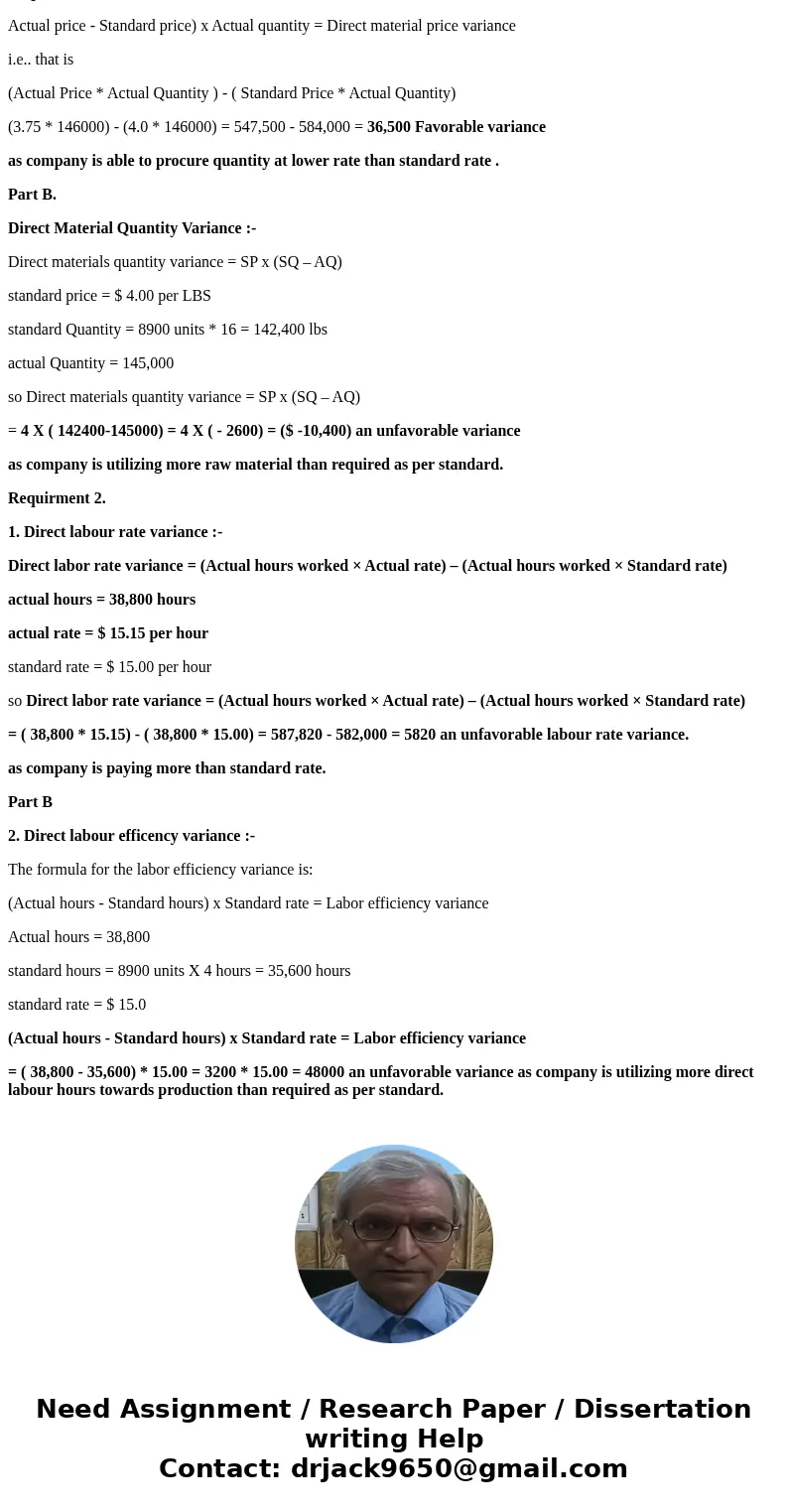 Reed Corp. has set the following standard direct materials and direct labor costs per unit for the product it manufactures Direct materials (16 lbs. $4 per lb.  Reed Corp. has set the following standard direct materials and direct labor costs per unit for the product it manufactures Direct materials (16 lbs. $4 per lb.