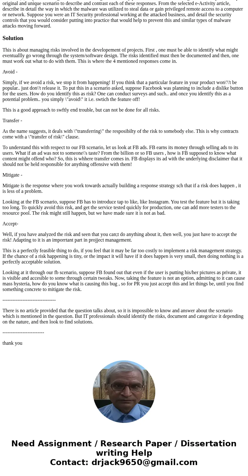 Risk Management and Malicious Attacks\ Risk Management and Malicious Attacks\