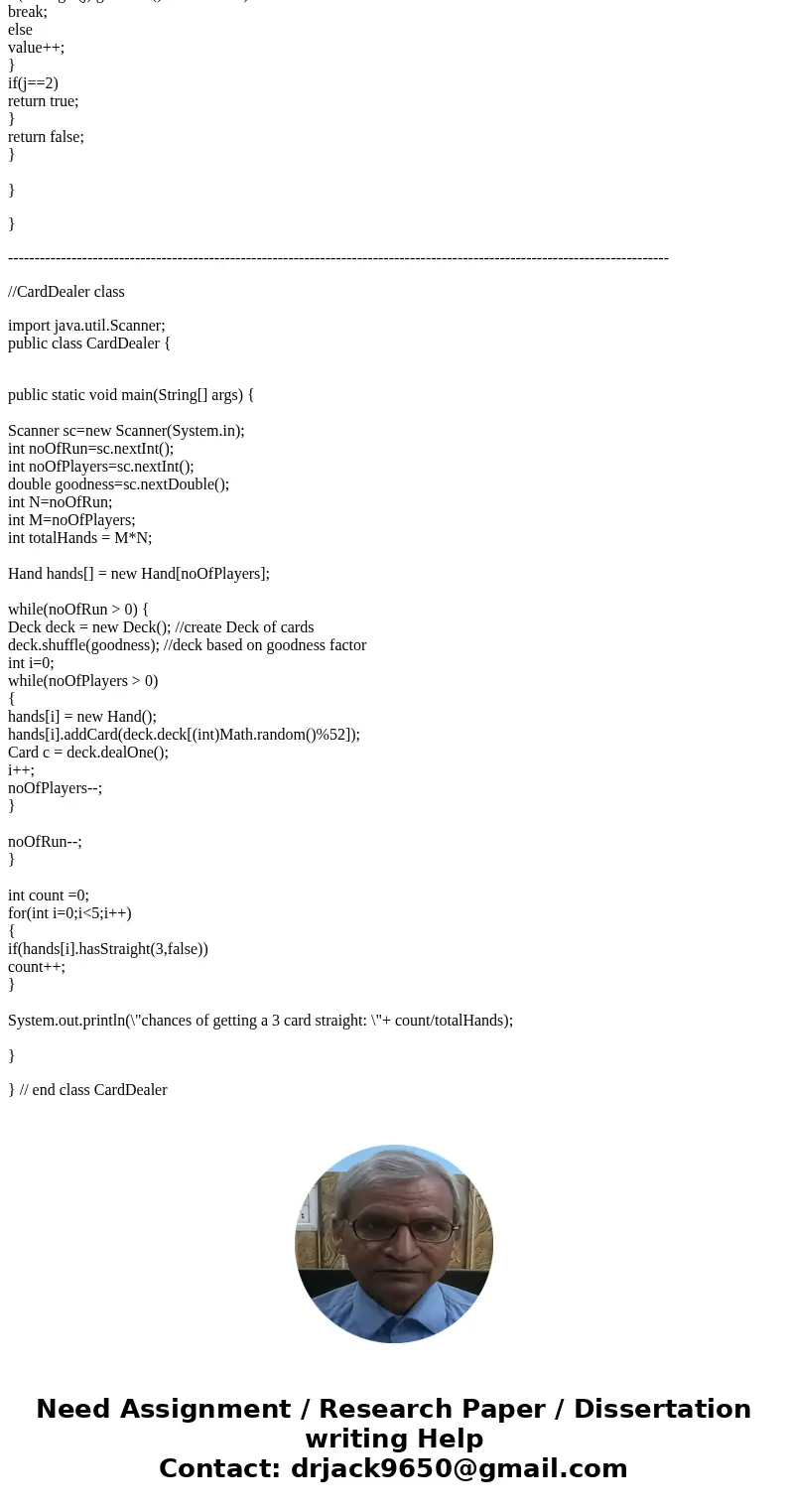 Shuffling JAVA Write an object oriented program with the following classes. === Deck === The Deck class represents a standard 52-card deck; Ace high Each card i Shuffling JAVA Write an object oriented program with the following classes. === Deck === The Deck class represents a standard 52-card deck; Ace high Each card i