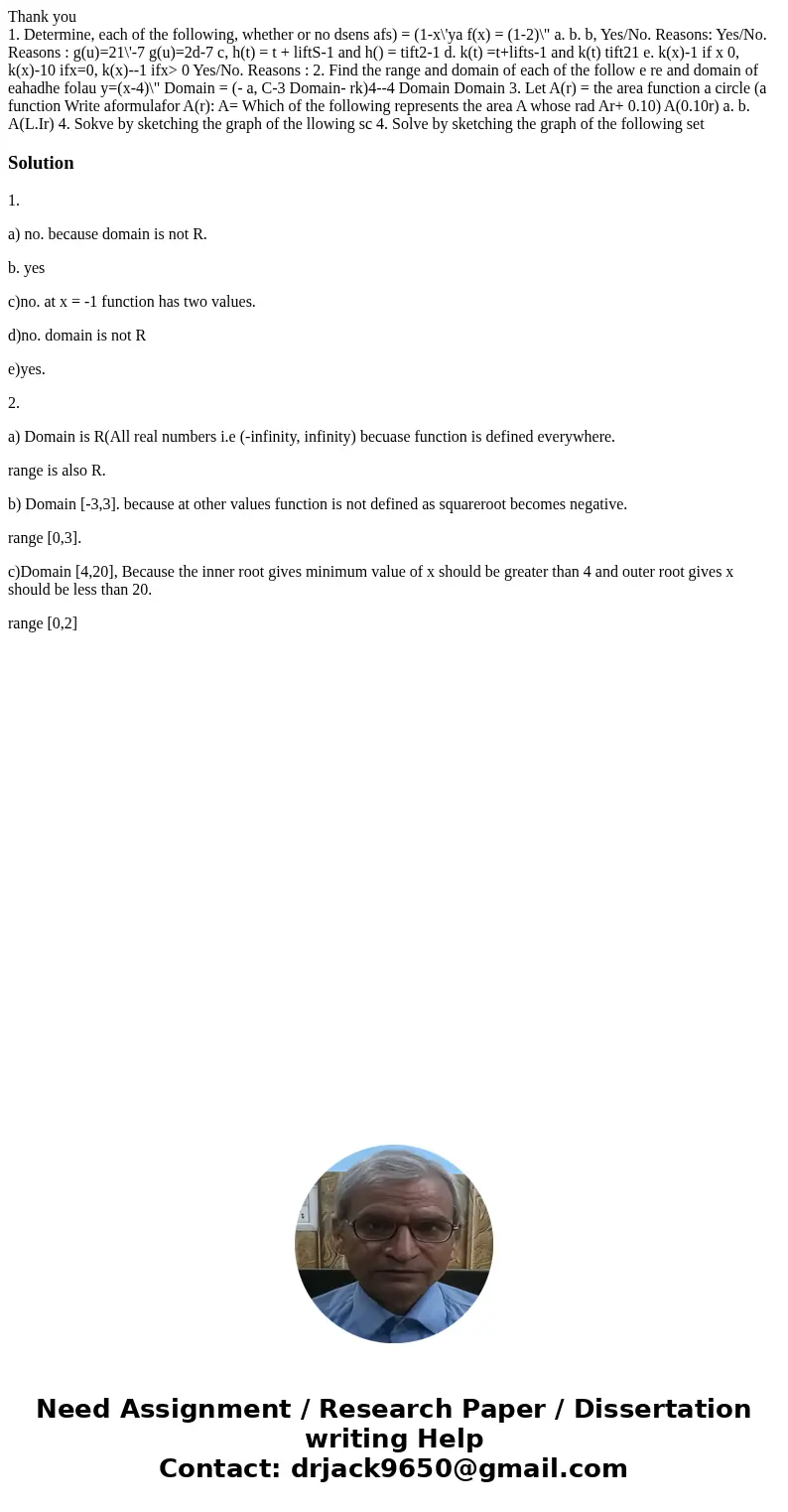 Thank you 1. Determine, each of the following, whether or no dsens afs) = (1-x\'ya f(x) = (1-2)\ Thank you 1. Determine, each of the following, whether or no dsens afs) = (1-x\'ya f(x) = (1-2)\