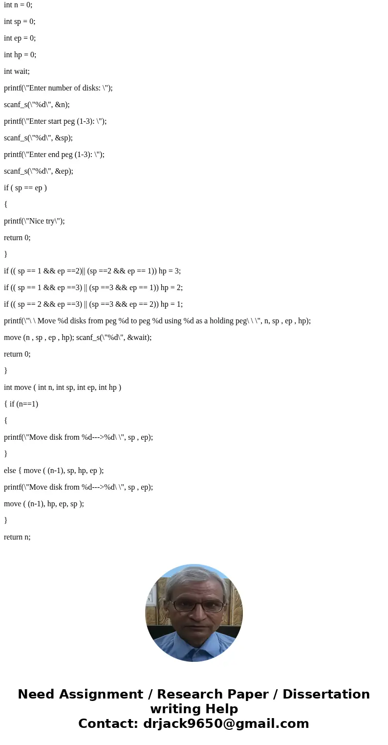 (Towers of Hanoi) Every budding computer scientist must grapple with certain classic problems, and the Towers of Hanoi is one of the most famous. Legend has it  (Towers of Hanoi) Every budding computer scientist must grapple with certain classic problems, and the Towers of Hanoi is one of the most famous. Legend has it