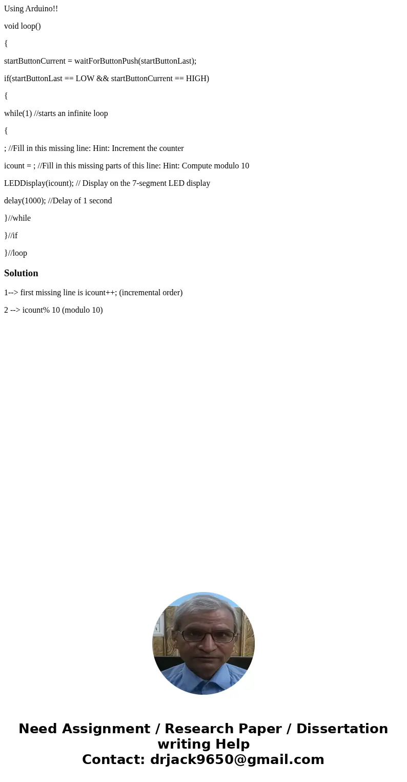 Using Arduino!! void loop() { startButtonCurrent = waitForButtonPush(startButtonLast); if(startButtonLast == LOW && startButtonCurrent == HIGH) { while( Using Arduino!! void loop() { startButtonCurrent = waitForButtonPush(startButtonLast); if(startButtonLast == LOW && startButtonCurrent == HIGH) { while(