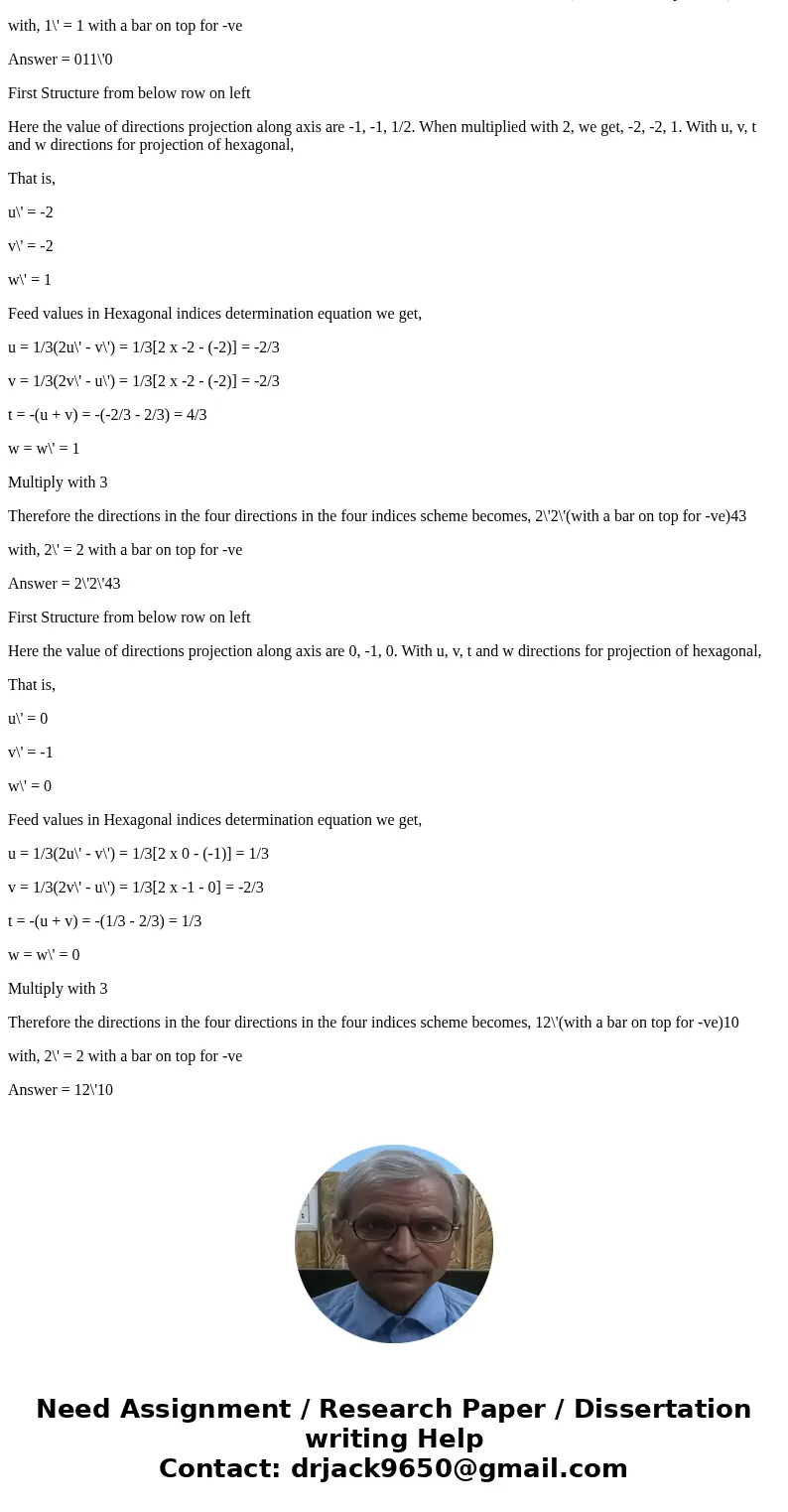 What are the indices for the directions indicated by the two vectors in the sketch below? Determine indices for the directions shown in the following unit cell  What are the indices for the directions indicated by the two vectors in the sketch below? Determine indices for the directions shown in the following unit cell