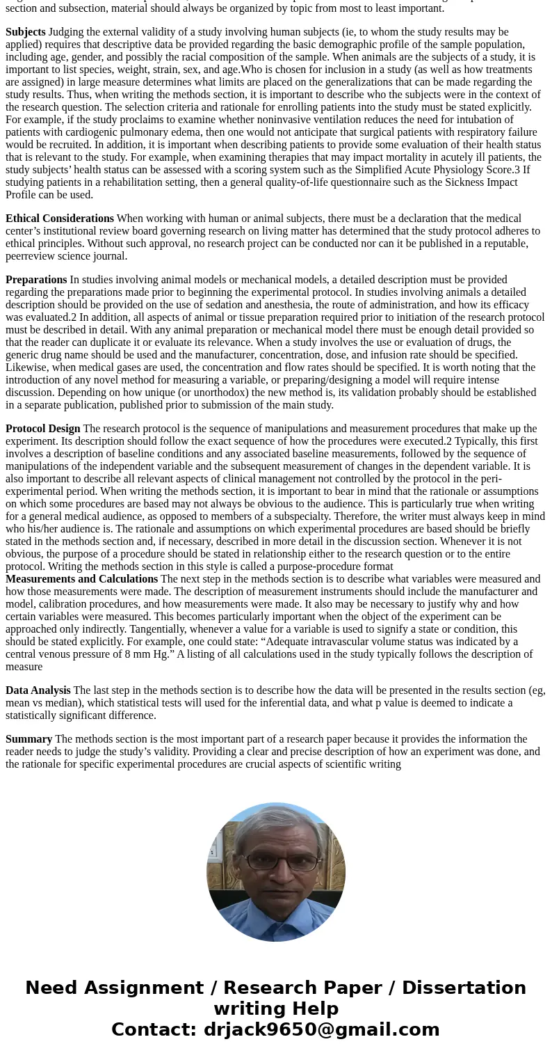 What to include and how to describe the Method Section of the Final Research?SolutionIntroduction Basic Research Concepts Content and Writing Style of the Metho