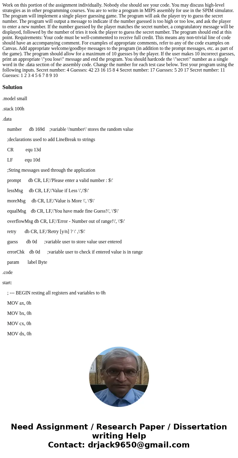 Work on this portion of the assignment individually. Nobody else should see your code. You may discuss high-level strategies as in other programming courses. Y  Work on this portion of the assignment individually. Nobody else should see your code. You may discuss high-level strategies as in other programming courses. Y