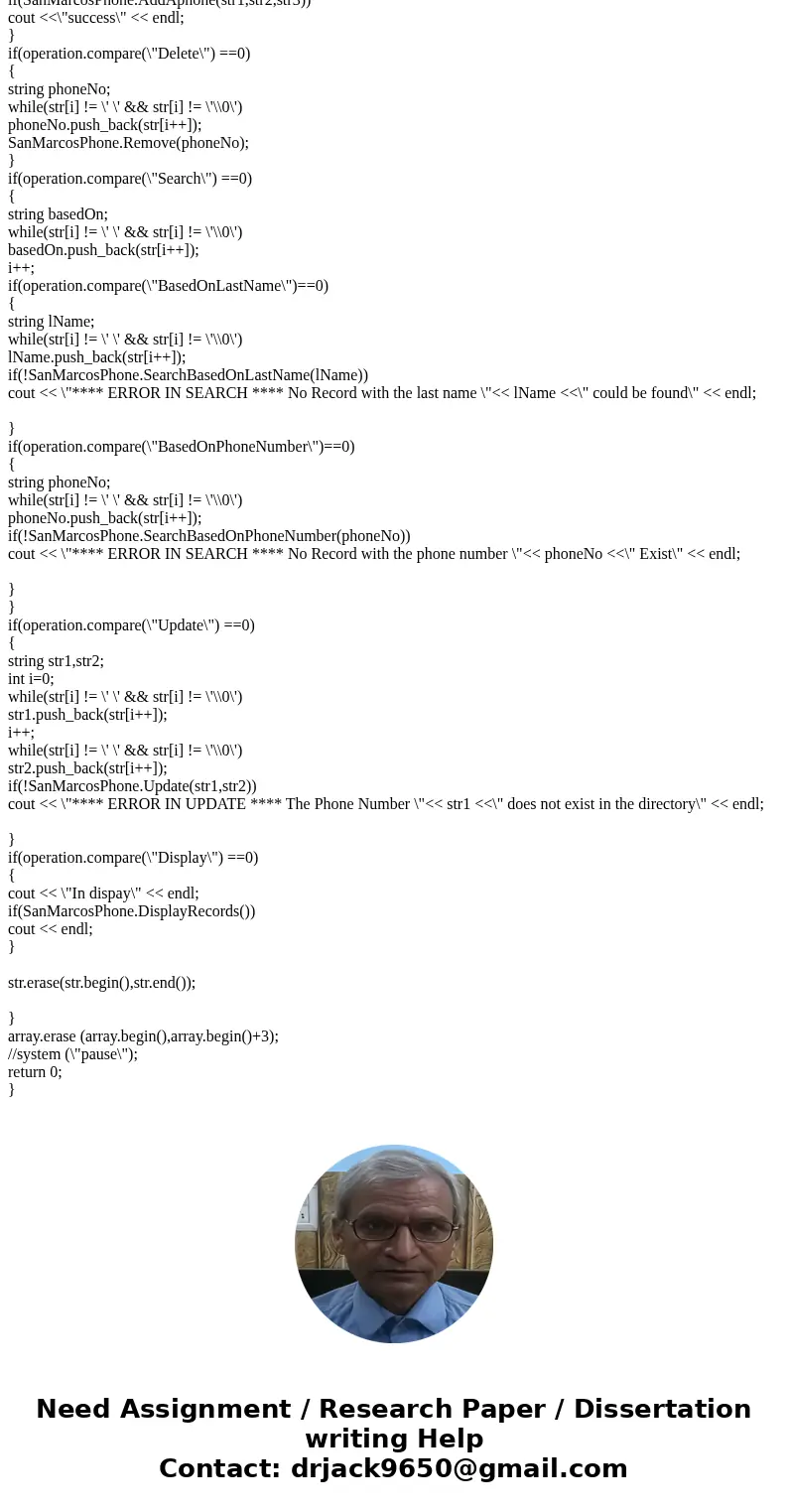 Write a program in c++ that maintains a telephone directory. The Telephone directory keeps records of people’s names and the corresponding phone numbers. The pr Write a program in c++ that maintains a telephone directory. The Telephone directory keeps records of people’s names and the corresponding phone numbers. The pr
